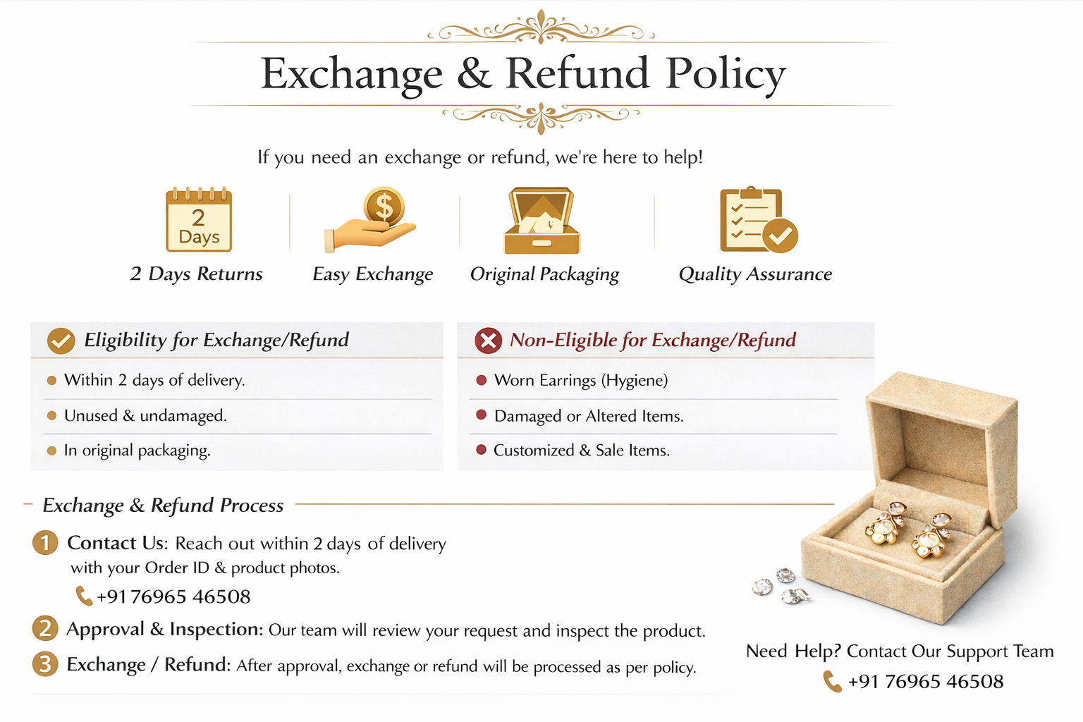 svarniya best earring in anti tarnish